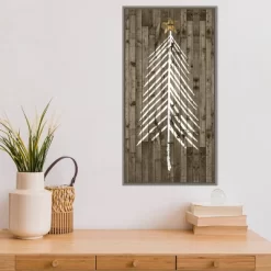 14" X 26" Wooded Whimsy I Tree By Grace Popp Framed Canvas Wall Art - Amanti Art -Art Wall Deals Store GUEST 9124d7de c6d8 4df3 902e b9c2c26c2a5b