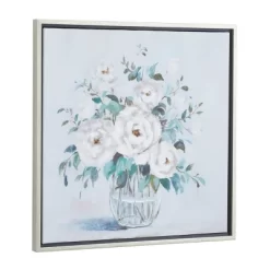 Canvas Floral Bouquet Framed Wall Art With Silver Frame Multi Colored - Olivia & May -Art Wall Deals Store GUEST 92662684 70f4 4d20 9cbb 00014e145f30