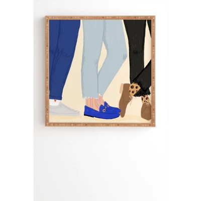 Rhianna Marie Chan Legs For Days Bamboo Framed Wall Canvas Blue - Deny Designs 5 Rhianna Marie Chan Legs For Days Bamboo Framed Wall Canvas Blue - Deny Designs - Image 5
