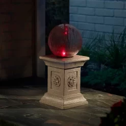 Crackled Glass Solar Gazing Ball Beige - Smart Solar -Art Wall Deals Store GUEST 949ee7b0 0386 411b 82f0 9ade9a9a3520