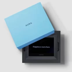 9.7" Mason Luxe Pebble Digital Photo Frame Black - Aura Home -Art Wall Deals Store GUEST 94e2f934 4866 4b2f 9574 831a1762b7ed