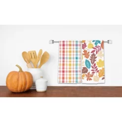 C&F Home Fall Leaves & Plaid Printed & Woven Kitchen Towel Set Of 2 11 C&F Home Fall Leaves & Plaid Printed & Woven Kitchen Towel Set Of 2 -Art Wall Deals Store GUEST 95443929 e809 471c 9f85 b0324d5564fb