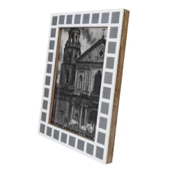 Tiled 5X7 Photo Frame Gray Acrylic, MDF & Glass - Foreside Home & Garden -Art Wall Deals Store GUEST 959dbe6d aff0 44a6 8b70 4e05bffef069