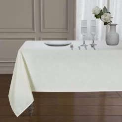 Kate Aurora Diamond Textured Spill And Stain Proof All Purpose Fabric Tablecloth