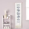 Okuna Outpost Bohemian Style Moon Phases Tapestry Hanging Wall Art For Home Decor, White, 12 X 49 In