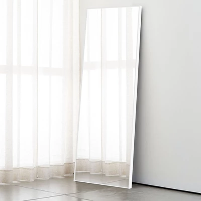 Kohana 64" X 21" Aluminum Alloy Framed Full Length Mirror Wall Mounted Leaning Against The Wall For Bedroom - The Pop Home 7 Kohana 64" X 21" Aluminum Alloy Framed Full Length Mirror Wall Mounted Leaning Against The Wall For Bedroom - The Pop Home - Image 7