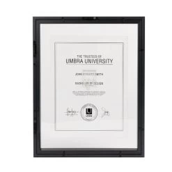 8.5" X 11" Matted To 11" X 14" Document Frame Black - Umbra -Art Wall Deals Store GUEST 9bdf7ec7 045a 42ae af4e 34c0066e3b3a