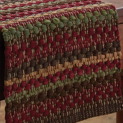 Park Designs High Rock Chindi Table Runner - 36''L - Brown 2 Park Designs High Rock Chindi Table Runner - 36''L - Brown - Image 2