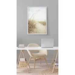 23" X 33" Sylvie Beach Grasses By Emiko And Mark Franzen Framed Wall Canvas White - Kate & Laurel All Things Decor 13 23" X 33" Sylvie Beach Grasses By Emiko And Mark Franzen Framed Wall Canvas White - Kate & Laurel All Things Decor -Art Wall Deals Store GUEST 9cb1dd23 ee50 4622 9d1d fbb46354251f