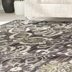 Modern Floral Damask Indoor Area Rug Or Runner By Blue Nile Mills -Art Wall Deals Store GUEST 9f4970fa c4b6 4273 b8e6 0bb40ffa0b97