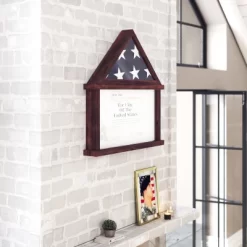 Merrick Lane Flag Display Case With Certificate Holder -Art Wall Deals Store GUEST a071fe8a a316 4702 adfa ba5d24288626