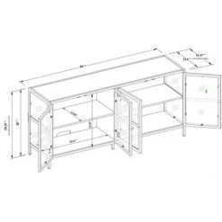 Crystal Cove Glass TV Stand For TVs Up To 59" - Threshold™ Designed With Studio McGee -Art Wall Deals Store GUEST a13f9ad9 19e7 45e4 939d 0ee33acc8103