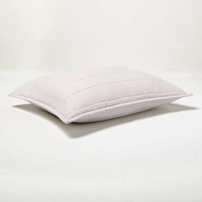 Heavyweight Linen Blend Quilt Pillow Sham - Casaluna™ 2 Heavyweight Linen Blend Quilt Pillow Sham - Casaluna™ - Image 2