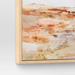 16" X 20" Warm Colors Landscape Framed Canvas Natural - Threshold™ -Art Wall Deals Store GUEST a393d8a0 673a 4e8d 9f4d 4df580ce4d10