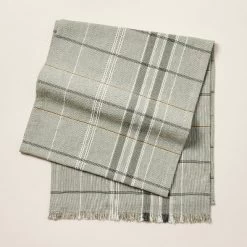 Textured Fall Plaid Woven Table Runner Sage Green - Hearth & Hand™ With Magnolia -Art Wall Deals Store GUEST a3a57c62 498d 408a 9c9a de3a025d8d7d
