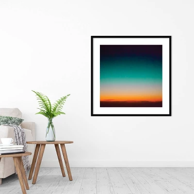 33" X 33" Sunrise Flying By Caroline Mint Framed Wall Art Print Black - Amanti Art 6 33" X 33" Sunrise Flying By Caroline Mint Framed Wall Art Print Black - Amanti Art - Image 6