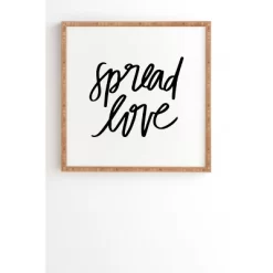 Chelcey Tate Spread Love Bamboo Framed Wall Art - Deny Designs -Art Wall Deals Store GUEST a5b30232 06cd 4444 a62f a417459a489a