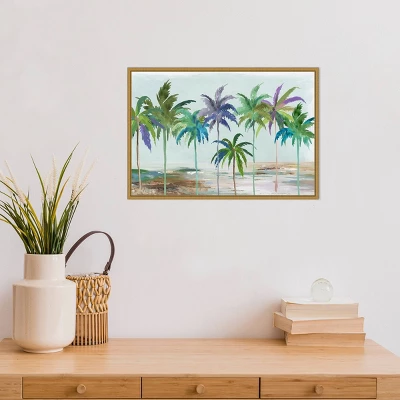23" X 16" Tropical Dream By Asia Jensen Framed Canvas Wall Art - Amanti Art 3 23" X 16" Tropical Dream By Asia Jensen Framed Canvas Wall Art - Amanti Art - Image 3