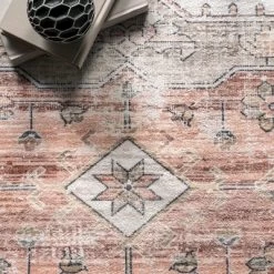 NuLOOM Banks Vintage Machine Washable Area Rug -Art Wall Deals Store GUEST aa2d1b89 53ee 475d 95b7 5e9c399cfba3