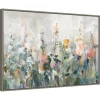 33" X 23" Rustic Garden By Danhui Nai Framed Canvas Wall Art Print - Amanti Art