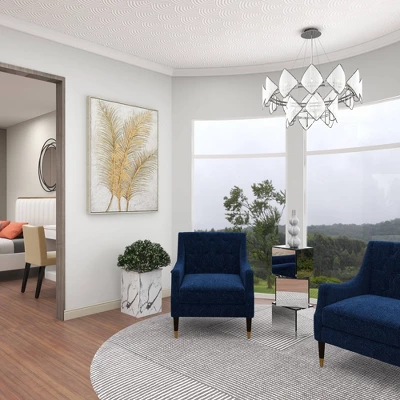 Canvas Leaf Framed Wall Art With Silver Frame Gold - CosmoLiving By Cosmopolitan 13 Canvas Leaf Framed Wall Art With Silver Frame Gold - CosmoLiving By Cosmopolitan - Image 13