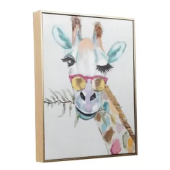 Canvas Giraffe Framed Wall Art With Gold Frame - CosmoLiving By Cosmopolitan -Art Wall Deals Store GUEST ac0fd8a7 1a47 49ee a867 59a1dc386dba