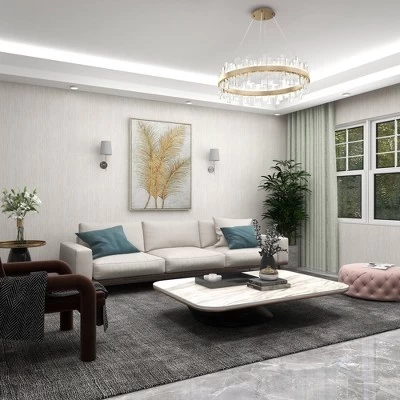 Canvas Leaf Framed Wall Art With Silver Frame Gold - CosmoLiving By Cosmopolitan 15 Canvas Leaf Framed Wall Art With Silver Frame Gold - CosmoLiving By Cosmopolitan - Image 15