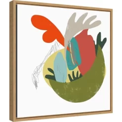 16" X 16" A Bowl Of Everything By Niya Christine Framed Canvas Wall Art - Amanti Art