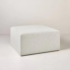 Boucle Upholstered Square Cocktail Ottoman - Hearth & Hand™ With Magnolia -Art Wall Deals Store GUEST b26d4059 7849 4f8d abd9 4175fb319d21
