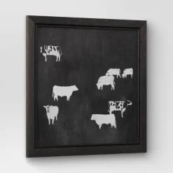 (Set Of 2) 12" X 12" Cow Collection II Framed Wall Canvases - Threshold™ -Art Wall Deals Store GUEST b344498b 2140 4a52 b3be 29b42cd41f2d