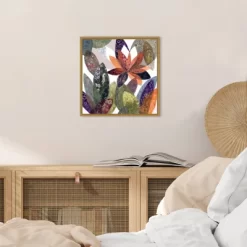 16" X 16" Melodia Otonal By Daniela Fedele Framed Canvas Wall Art - Amanti Art -Art Wall Deals Store GUEST b56cb82a ae17 42fc a989 479301264ab3