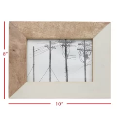 5x7 Inches White Wood, Resin & Glass Photo Frame - Foreside Home & Garden -Art Wall Deals Store GUEST b5a16b0d 46f9 40b2 aef1 8a736274ab82
