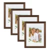 11" X 14" Matted To 8" X 10" Kieva Wall Frame Brown - DesignOvation