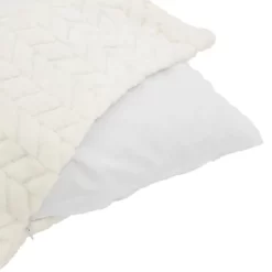 Farmlyn Creek 2 Pack Decorative Zipped Beige Faux Fur Throw Pillow Covers For Couch Sofa, 20x20 In -Art Wall Deals Store GUEST b83697fa 9965 4ab6 a38c 33d22cca330d