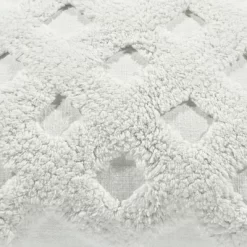 20"x20" Oversize Tufted Diagonal Family-Friendly Square Throw Pillow Cover White - Lush Décor -Art Wall Deals Store GUEST b8d3e6dd 6036 4274 af88 f1ae25cb63d1