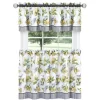 Kate Aurora Country Lemons Complete Cafe Style Kitchen Curtain Tier & Valance Set