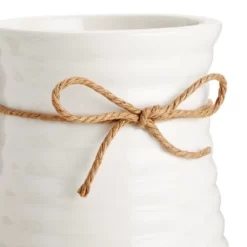 Farmlyn Creek 4 Piece Artificial White Roses, Fake Faux Flowers Plants With Ceramic Vase For Indoor Spring Home Decor -Art Wall Deals Store GUEST bb0368e9 f931 4c99 956d f05bd8099086