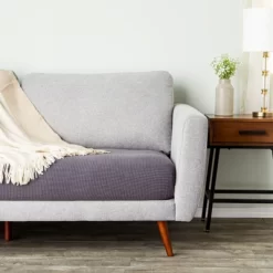 Juvale Large Stretch Couch Cushion, Replacement Slipcover For Couches, Sectionals, Armchairs, Patio Furniture, Campers, 59-70 Inch, Gray