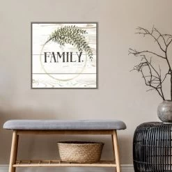 22" X 22" Family Farmhouse II By Grace Popp Framed Canvas Wall Art Gray Wash - Amanti Art -Art Wall Deals Store GUEST bcfc928f 1666 43a4 9ec9 2fe7d0c8625e