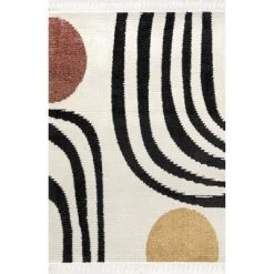 NuLOOM Stefanie Abstract Shapes Tassel Area Rug 19 NuLOOM Stefanie Abstract Shapes Tassel Area Rug -Art Wall Deals Store GUEST be225622 6d2c 4c62 9b6c 22147d011443