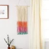 Okuna Outpost Rainbow Macrame Woven Wall Hanging For Bohemian Themed And Rustic Home Decor, 13 X 31 In.