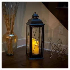 Salerno 27" Triple LED Candle Outdoor Lantern - Smart Living -Art Wall Deals Store GUEST c584bd70 45f0 4d1e a979 c2edc8913667