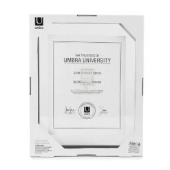 8.5" X 11" Matted To 11" X 14" Document Frame Black - Umbra