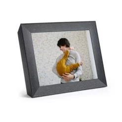 9.7" Mason Luxe Pebble Digital Photo Frame Black - Aura Home