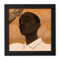 12" X 12" Nawaalillustrations Suns Out Framed Wall Art Black - Deny Designs -Art Wall Deals Store GUEST ccc17a27 05cd 4a5e a11e d45431440726