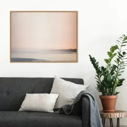 30" X 22" Currumbin Sandy Beach By Urban Road Framed Canvas Wall Art Light Brown - Amanti Art -Art Wall Deals Store GUEST cd6c2e3b 3c5d 4f36 9923 ae9569c1549f