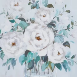 Canvas Floral Bouquet Framed Wall Art With Silver Frame Multi Colored - Olivia & May -Art Wall Deals Store GUEST d062bb42 e86a 4884 ac7c 9757b2a7835a