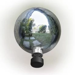 12" Glass Gazing Globe Silver - Alpine Corporation 5 12" Glass Gazing Globe Silver - Alpine Corporation -Art Wall Deals Store GUEST d06dda32 fd4e 45f2 a2e0 d9cd76811785