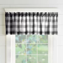Farmhouse Living Buffalo Check Window Valance - 60" X 15" - Elrene Home Fashions -Art Wall Deals Store GUEST d199d306 3e76 4ab6 b801 47bfc23f8daa