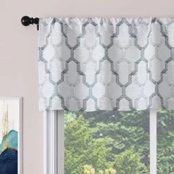 Kate Aurora Living Shabby Trellis Clover Rod Pocket Window Curtain Valances -Art Wall Deals Store GUEST d1f2b440 dd4b 4c52 ae0a 99ecdec18459